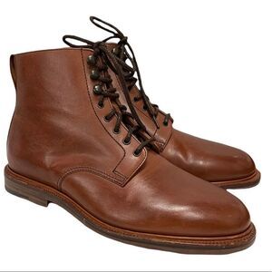 Alfred Sargent Lace Up Boots Size 8 US Made in England Brown Leather NEW
